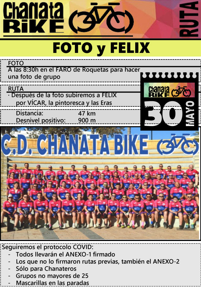 FOTO Y RUTA A FELIX 30-05-2021