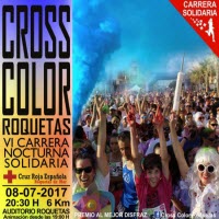 CARRERA SOLIDARIA CROSS COLOR ROQUETAS (08-07-2017)