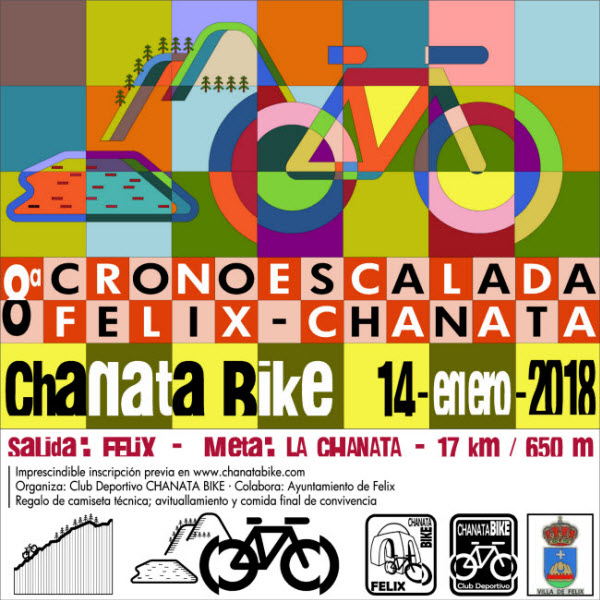 8ª CRONOESCALADA BTT FELIX-LA CHANATA 14-01-2018